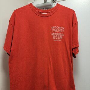 RARE, 2013 MATCHBOX TWENTY AND GOO GOO DOLLS CREW GIFT TEE SHIRT, XL!!!